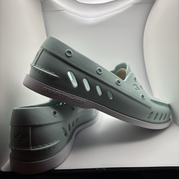Sperry Other - Sperry Original Float Boat Shoes Seafoam Green/Blue Men's 10 Rubber Slip On